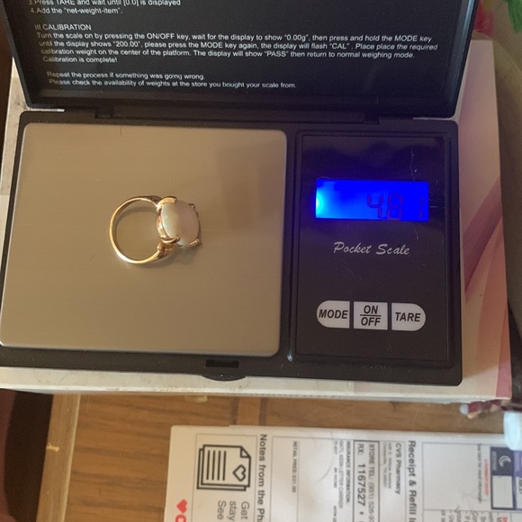 14k Opal Vintage ring Magificent Estate find. - Picture 11 of 11